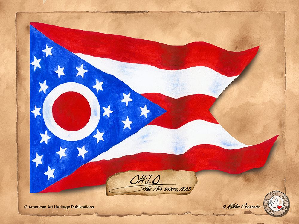 Ohio-Solo with background art print by Natalie Alexander for $57.95 CAD