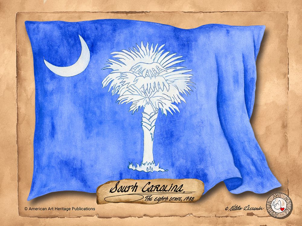 South Carolina-Solo with background art print by Natalie Alexander for $57.95 CAD