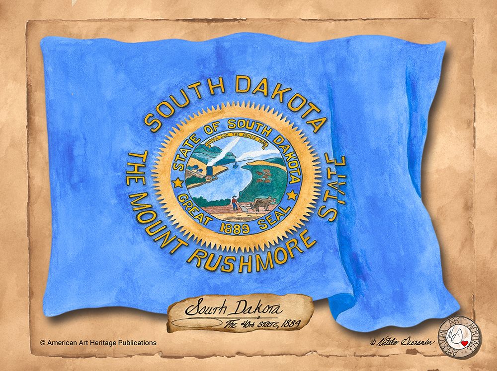 South Dakota-Solo with background art print by Natalie Alexander for $57.95 CAD