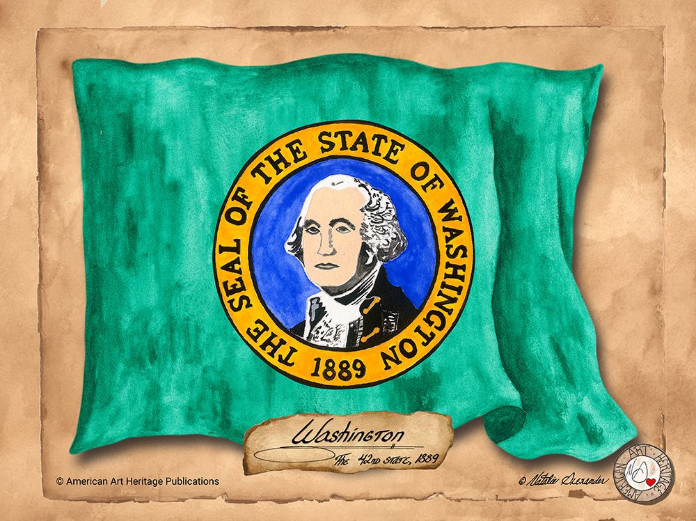 Washington-Solo with background art print by Natalie Alexander for $57.95 CAD