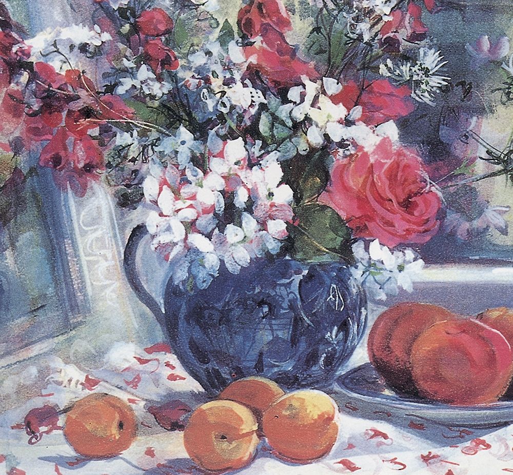 Blue Vase and Fruit art print by Unknown for $57.95 CAD