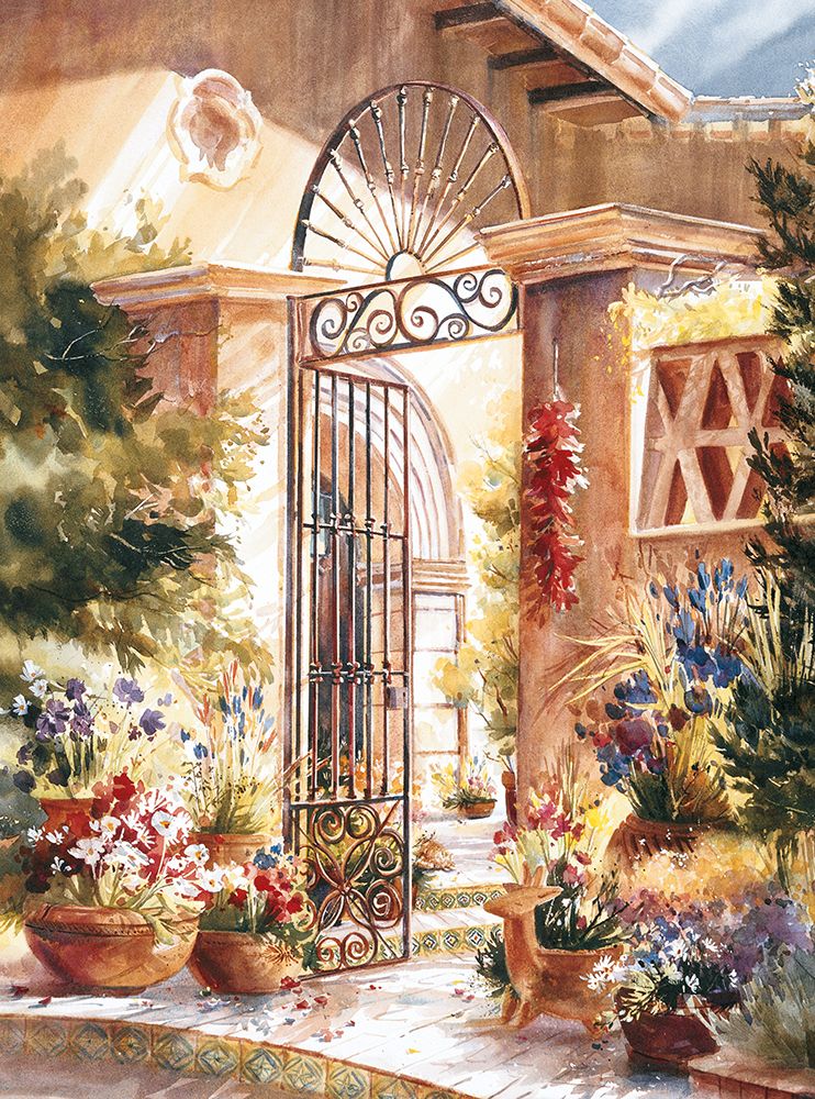 Gated Patio art print by Unknown for $57.95 CAD