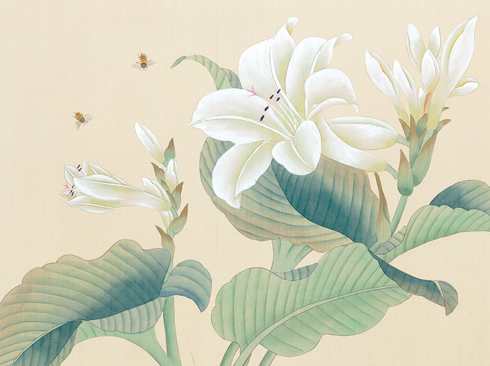 Oriental Bees I art print by Unknown for $57.95 CAD