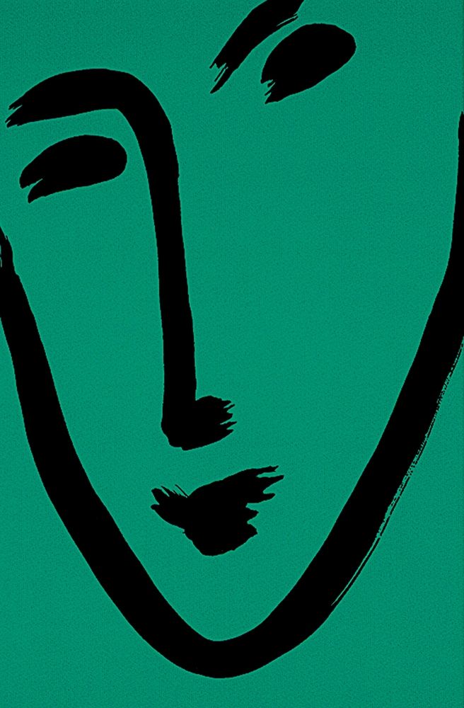 Green Face art print by Unknown for $57.95 CAD