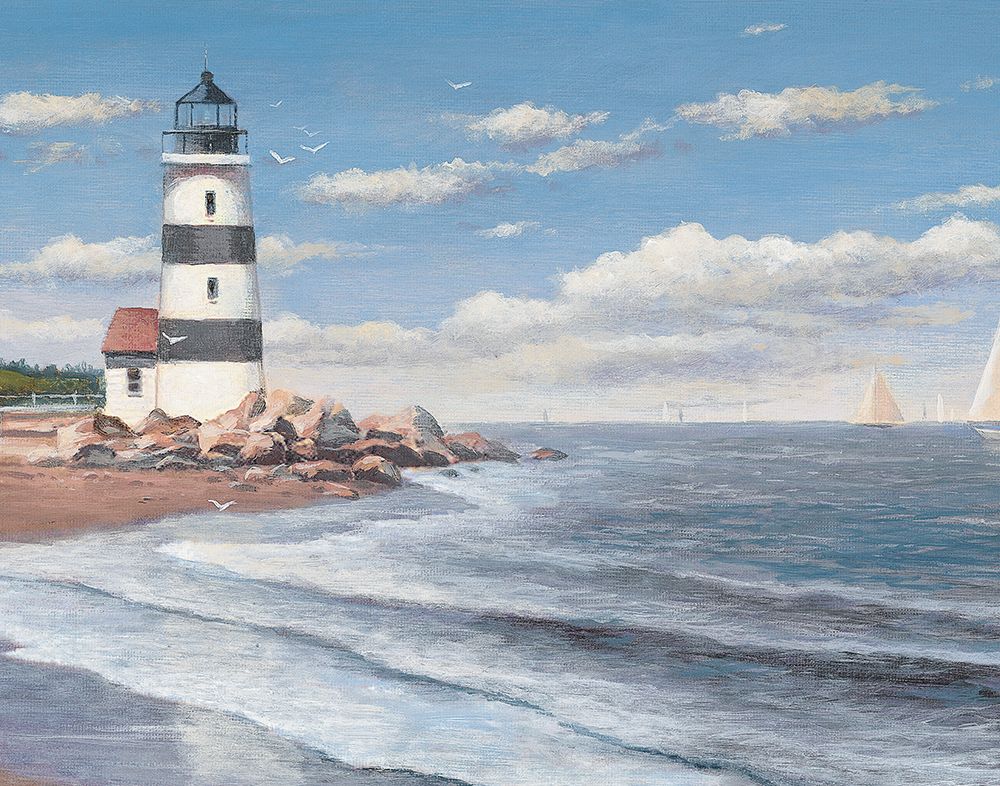 Lighthouse Shoals art print by Unknown for $57.95 CAD