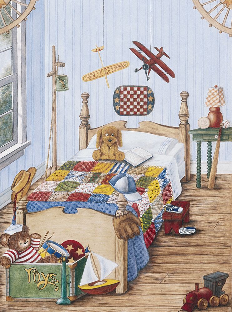 Boys Bedroom art print by Unknown for $57.95 CAD