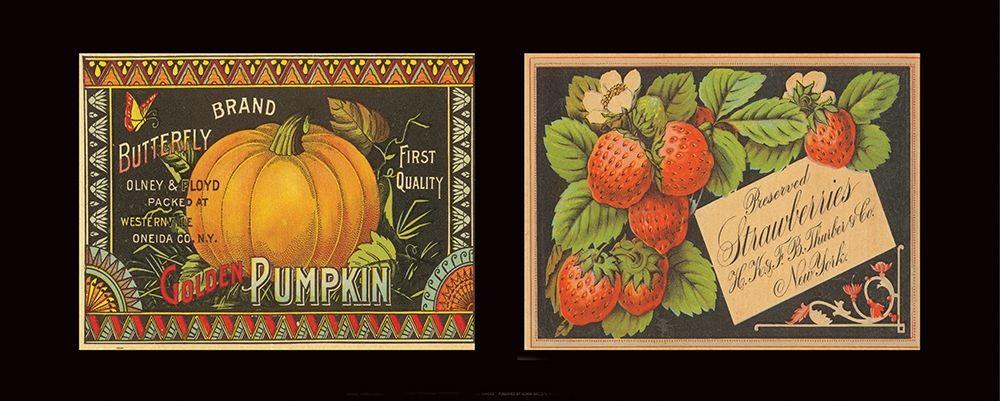 Pumpkin and Strawberries art print by Unknown for $57.95 CAD