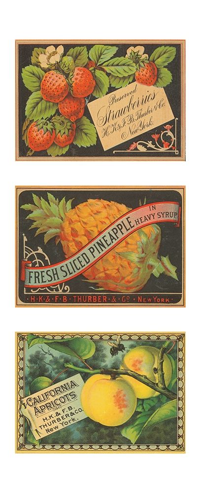 Strawbwerries-Pineapple-Apricots art print by Unknown for $57.95 CAD
