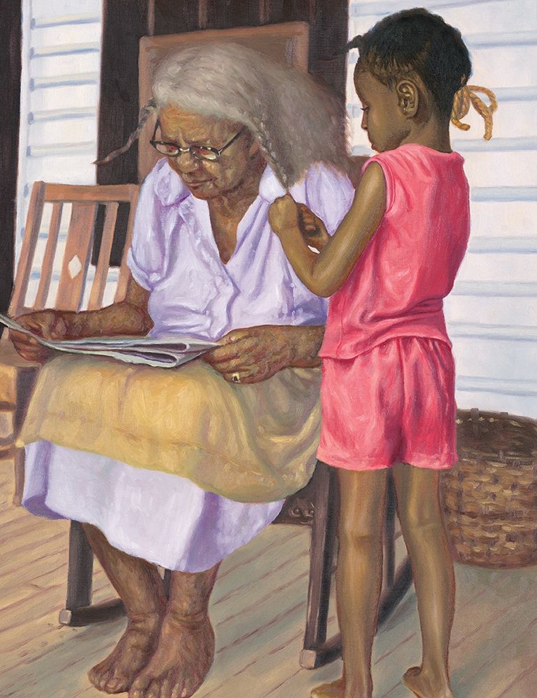 Braiding Grams Hair art print by Unknown for $57.95 CAD
