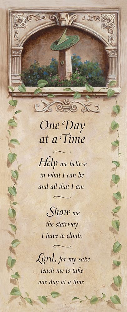 One Day at a Time art print by Unknown for $57.95 CAD