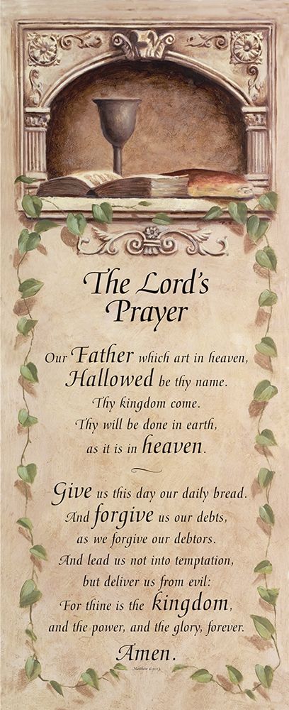 Lords Prayer art print by Unknown for $57.95 CAD