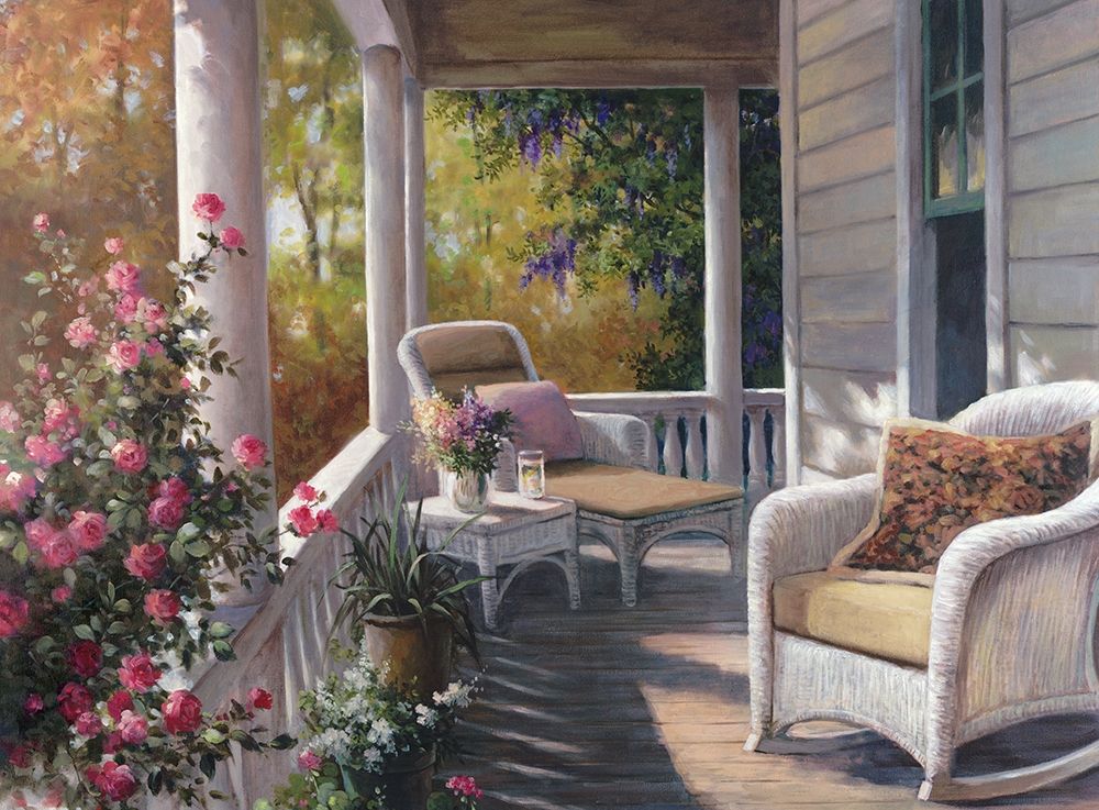 Wicker Porch art print by Unknown for $57.95 CAD