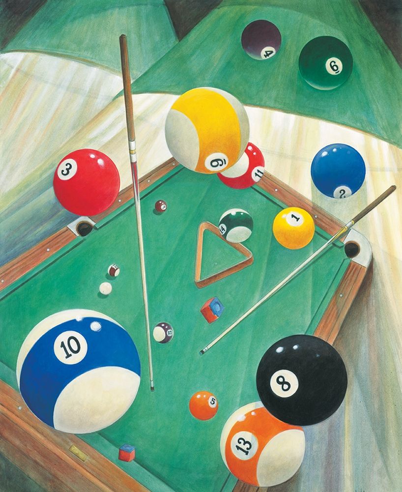 Billiards II art print by Unknown for $57.95 CAD