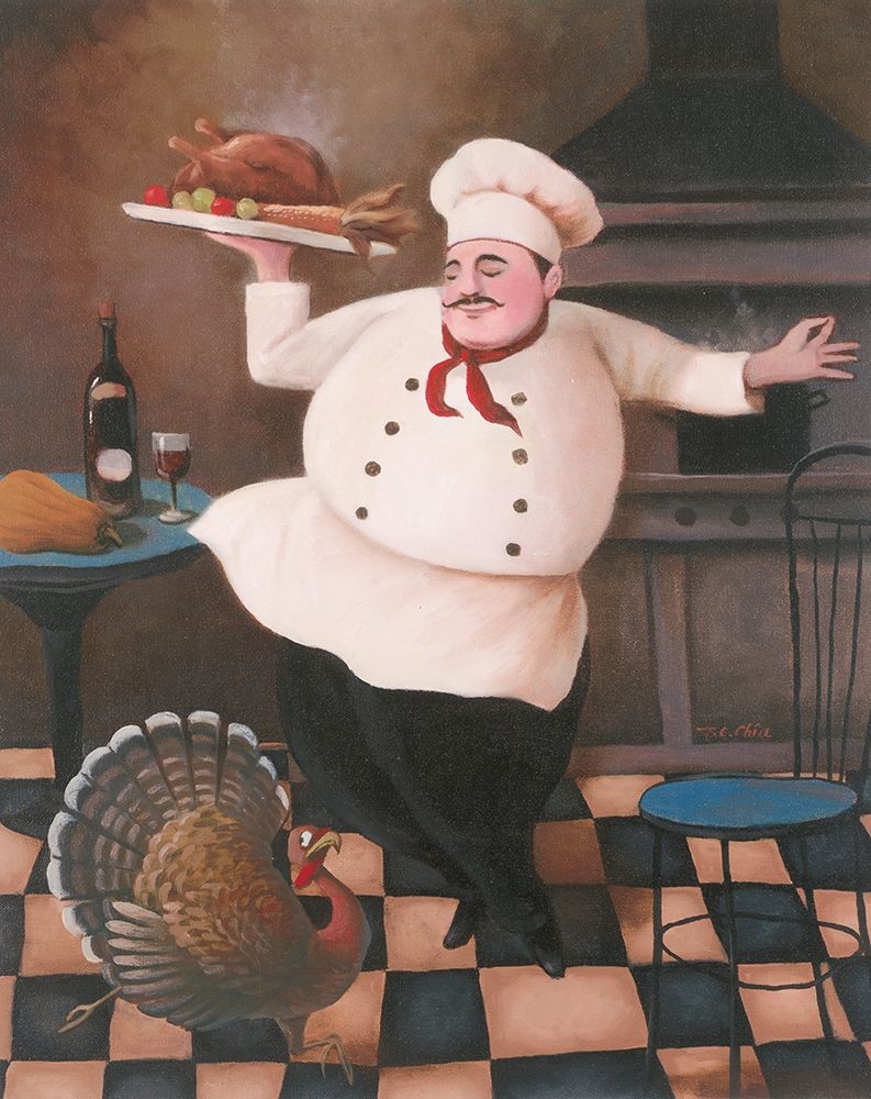 Thanksgiving Chef II art print by Unknown for $57.95 CAD