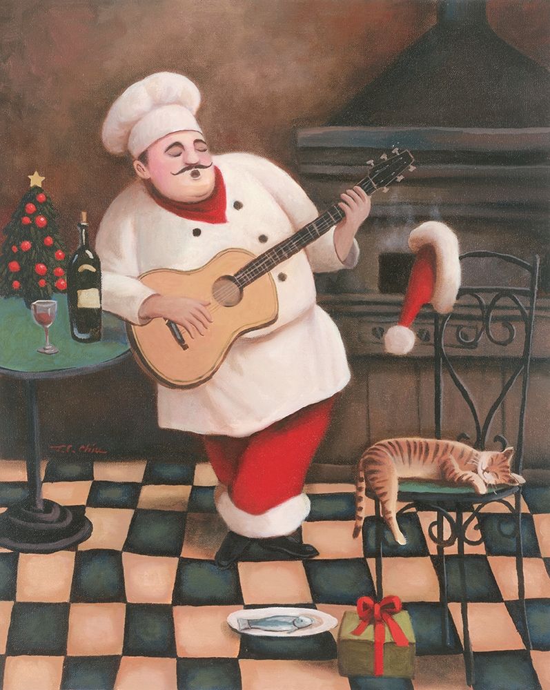 Christmas Chef I art print by Unknown for $57.95 CAD