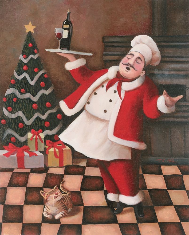 Christmas Chef II art print by Unknown for $57.95 CAD