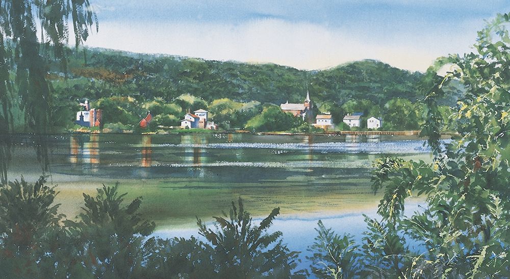 Lakeside Village art print by Unknown for $57.95 CAD