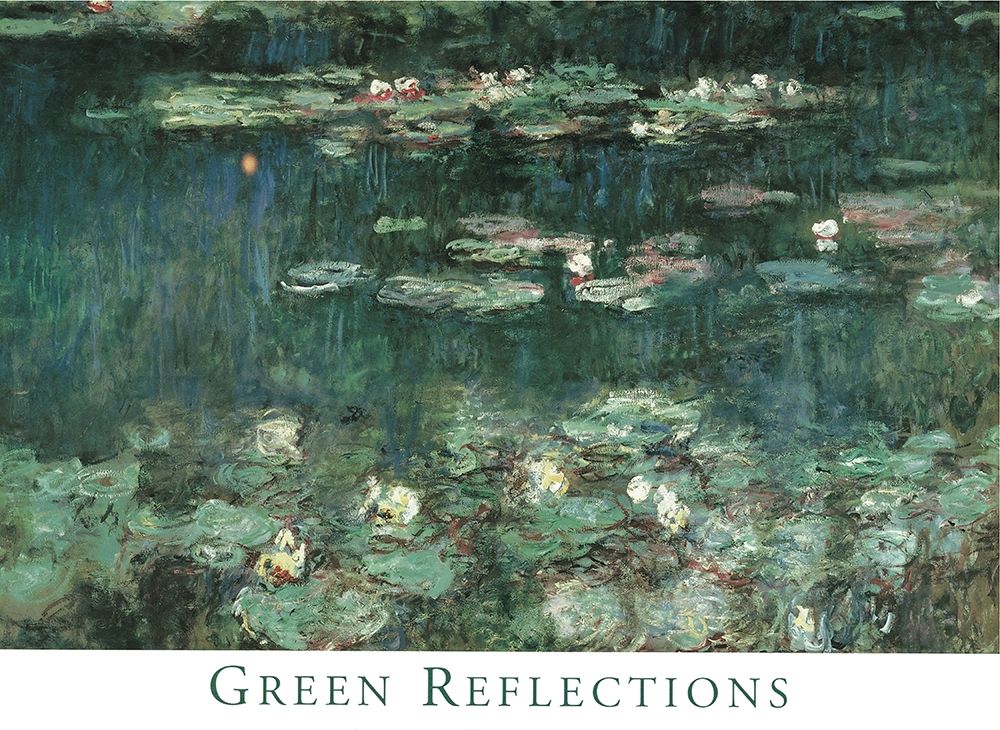 Green Reflections art print by Claude Monet for $57.95 CAD