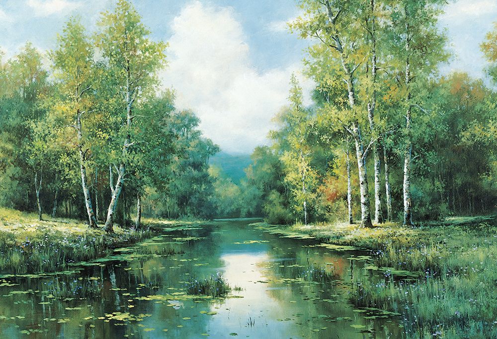Placid Stream I art print by Unknown for $57.95 CAD
