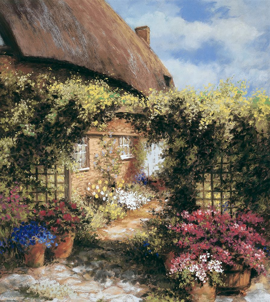 Thatched Cottage art print by Unknown for $57.95 CAD