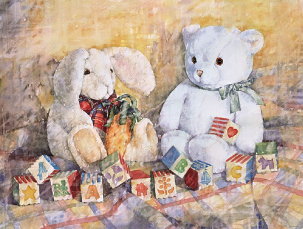 Hippity And Teddy art print by Unknown for $57.95 CAD