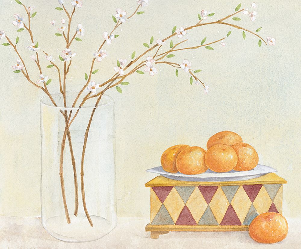 Lemons And Vase art print by Unknown for $57.95 CAD