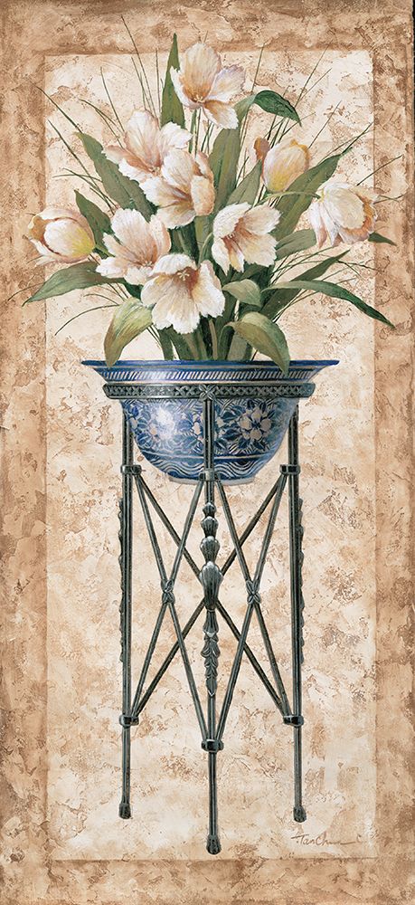 floral Pedestal I art print by Unknown for $57.95 CAD