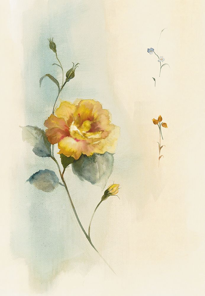 Modern Yellow Rose art print by Unknown for $57.95 CAD