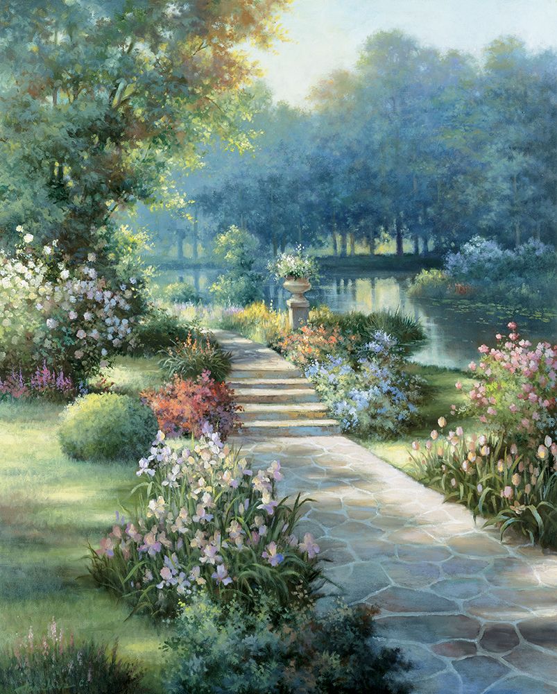 Garden Stone Path I art print by Unknown for $57.95 CAD