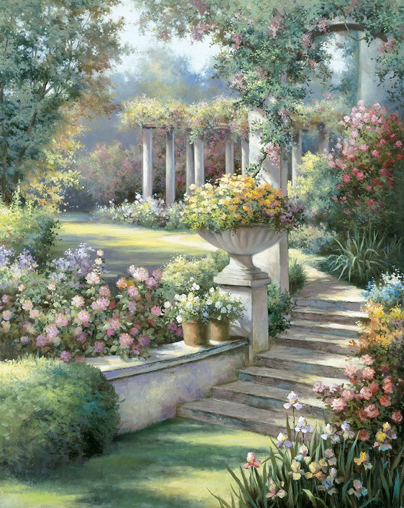 Garden Stone Path II art print by Unknown for $57.95 CAD