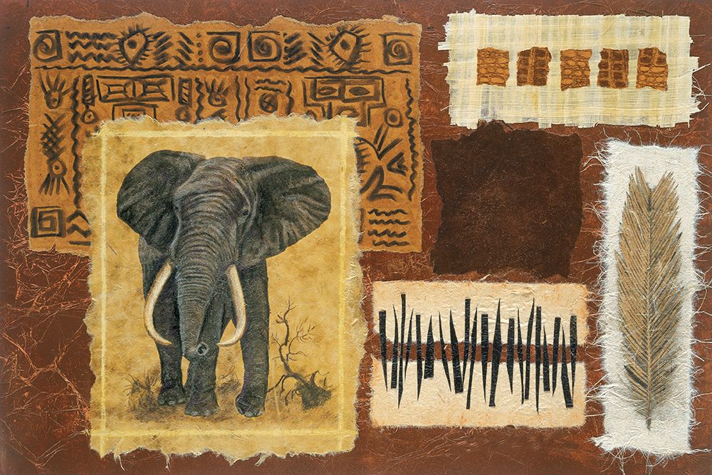 Elephant Safari art print by Unknown for $57.95 CAD