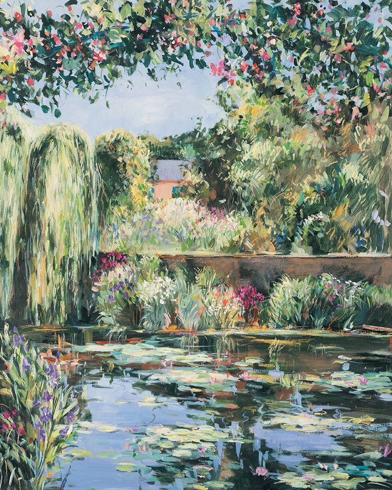 Pond of Flowers II art print by Unknown for $57.95 CAD