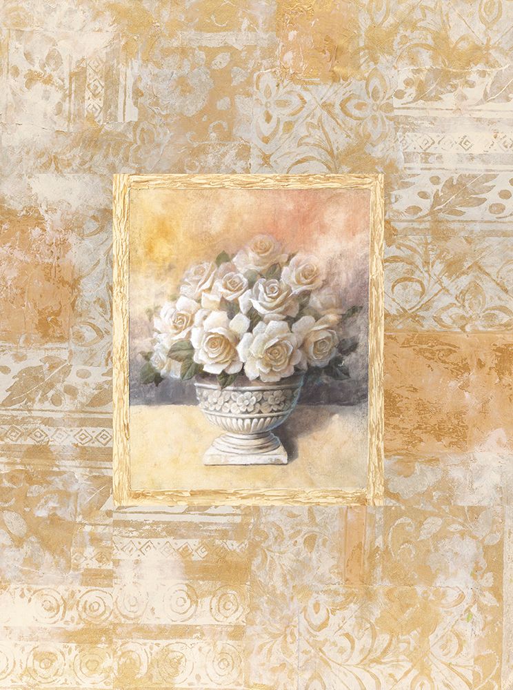 White Rose Damasque II art print by Unknown for $57.95 CAD