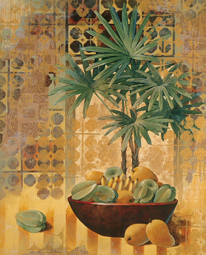 Potted Palm with Fruit I art print by Unknown for $57.95 CAD
