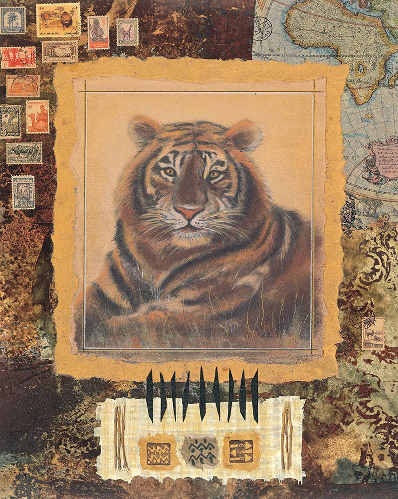 Tiger Stamp art print by Unknown for $57.95 CAD