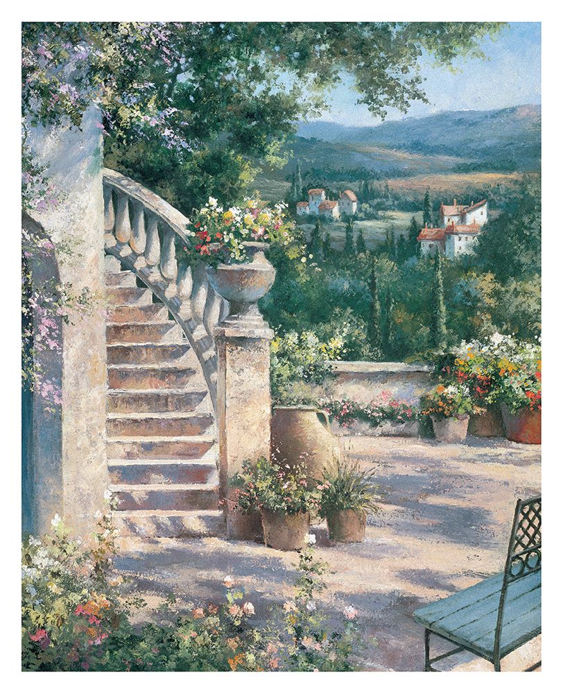 Toscany Staircase art print by Unknown for $57.95 CAD