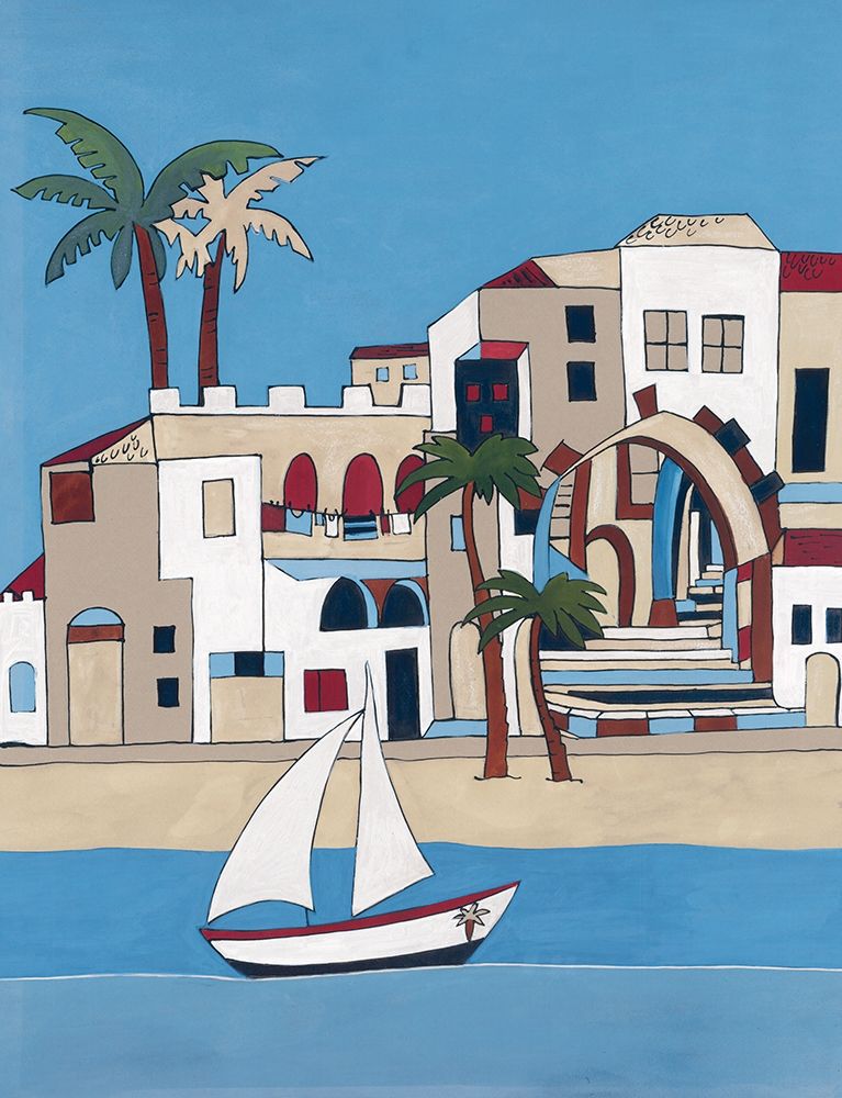 Seaside Village II art print by Unknown for $57.95 CAD