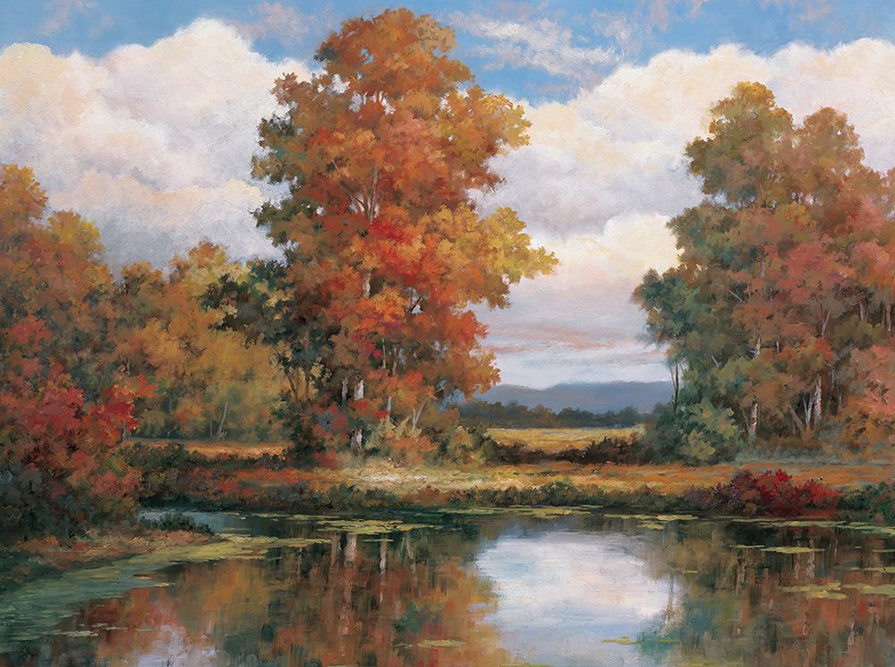 Autumn Lake art print by Unknown for $57.95 CAD