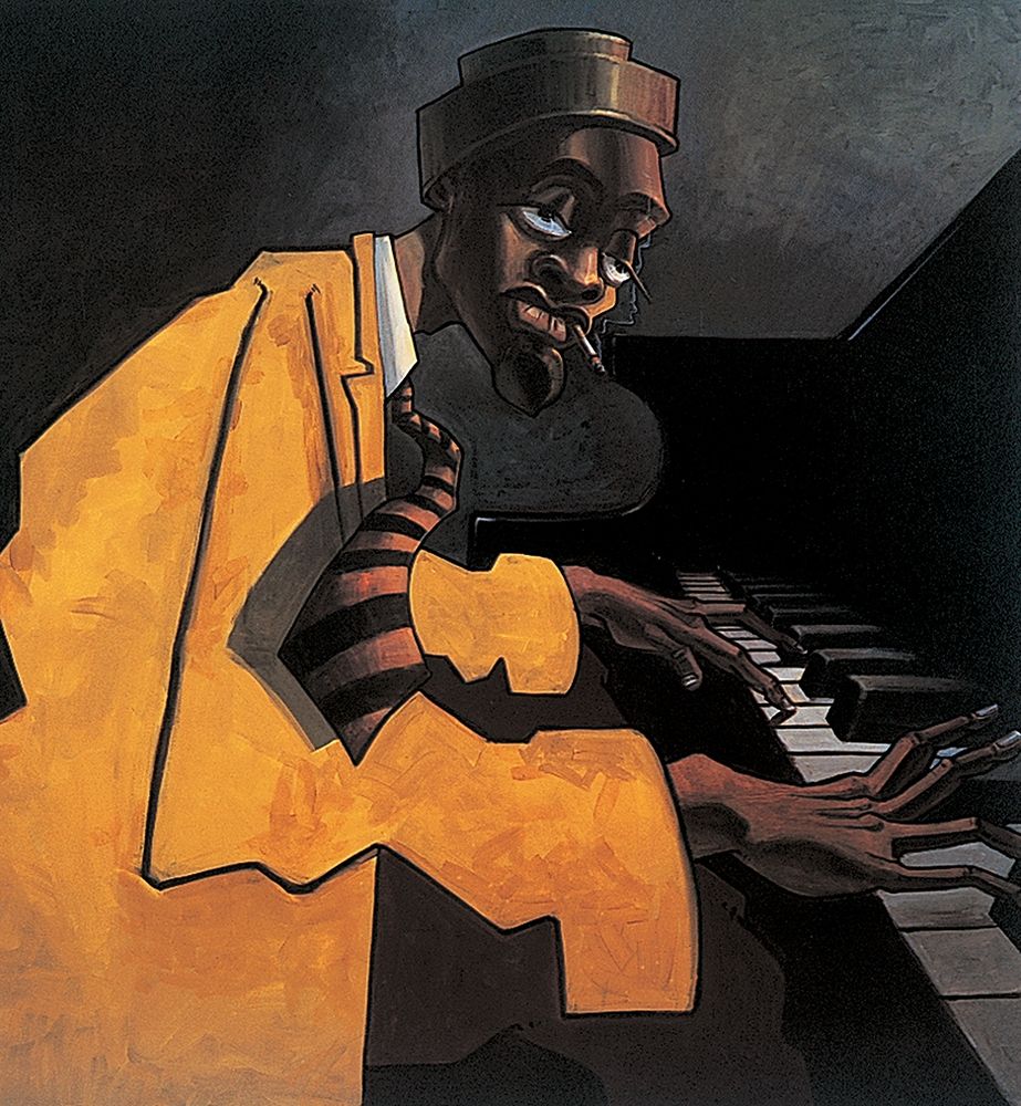The Pianoman art print by Unknown for $57.95 CAD