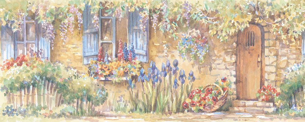 Cottage Flowers Panel II art print by Unknown for $57.95 CAD