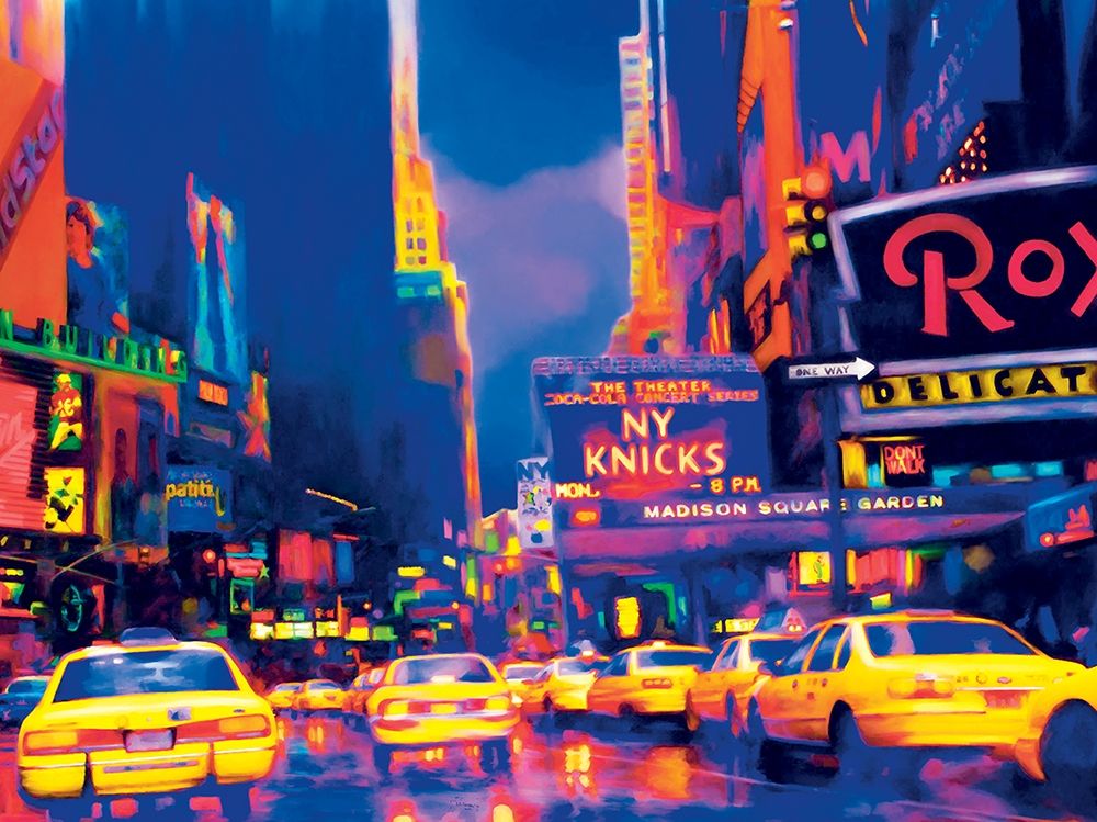 Times Square art print by Unknown for $57.95 CAD
