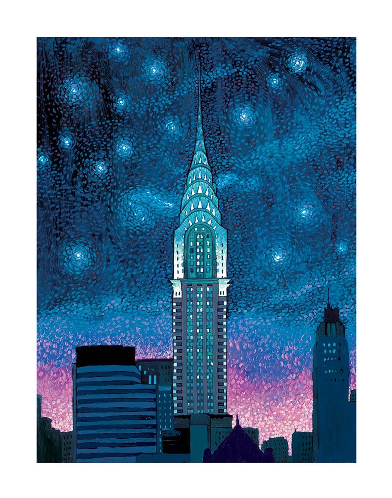 Chrysler Building at Night art print by Frontline for $57.95 CAD