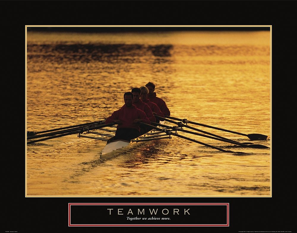 Teamwork - Sculling art print by Frontline for $57.95 CAD