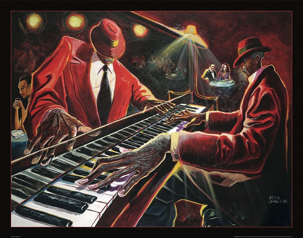 CJ the Pianoman art print by Frontline for $57.95 CAD