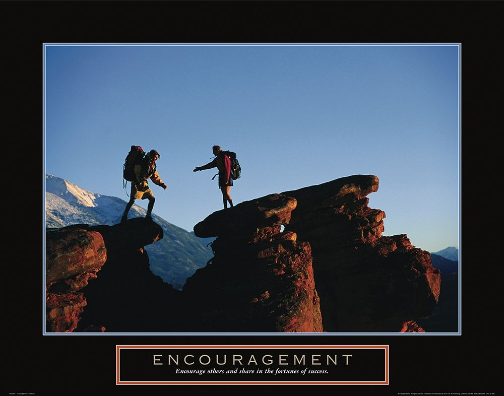 Encouragement - Rock Climbers art print by Frontline for $57.95 CAD
