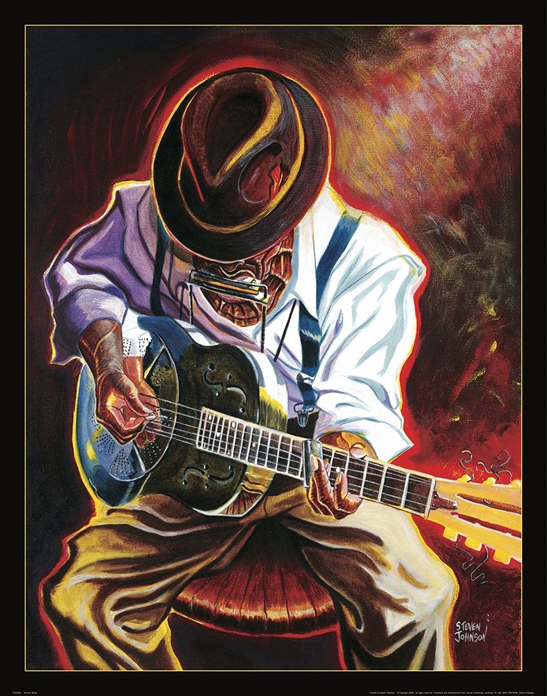 Jazz Strummin Blues art print by Frontline for $57.95 CAD