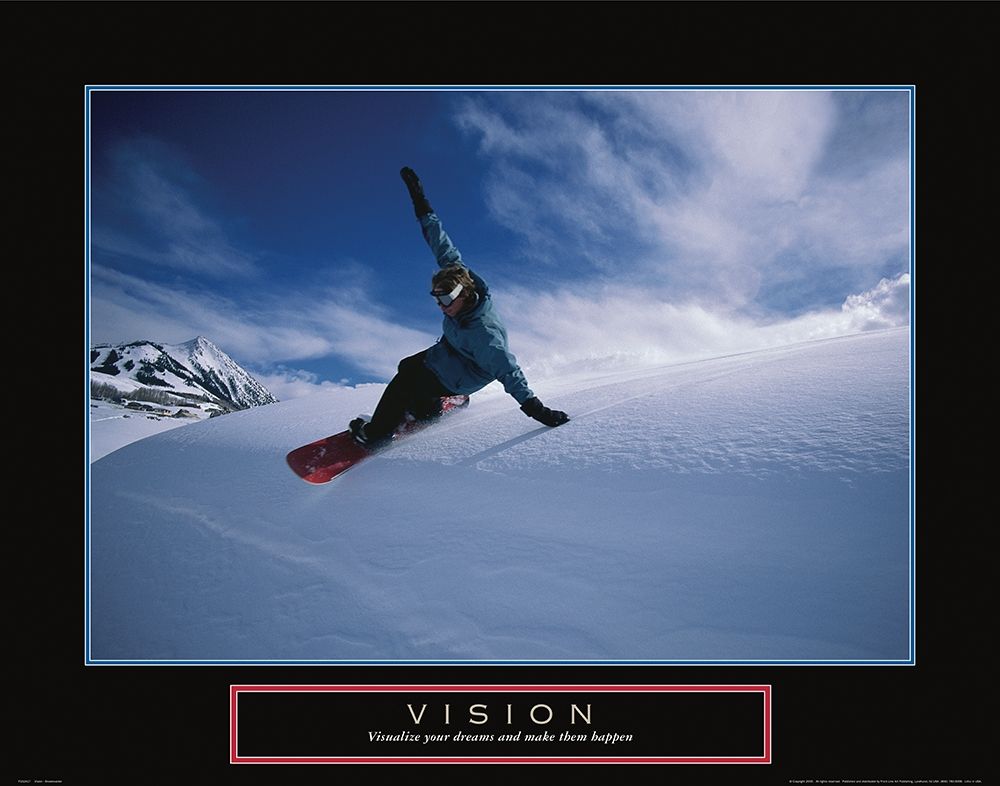 Vision - Snowboarder art print by Frontline for $57.95 CAD