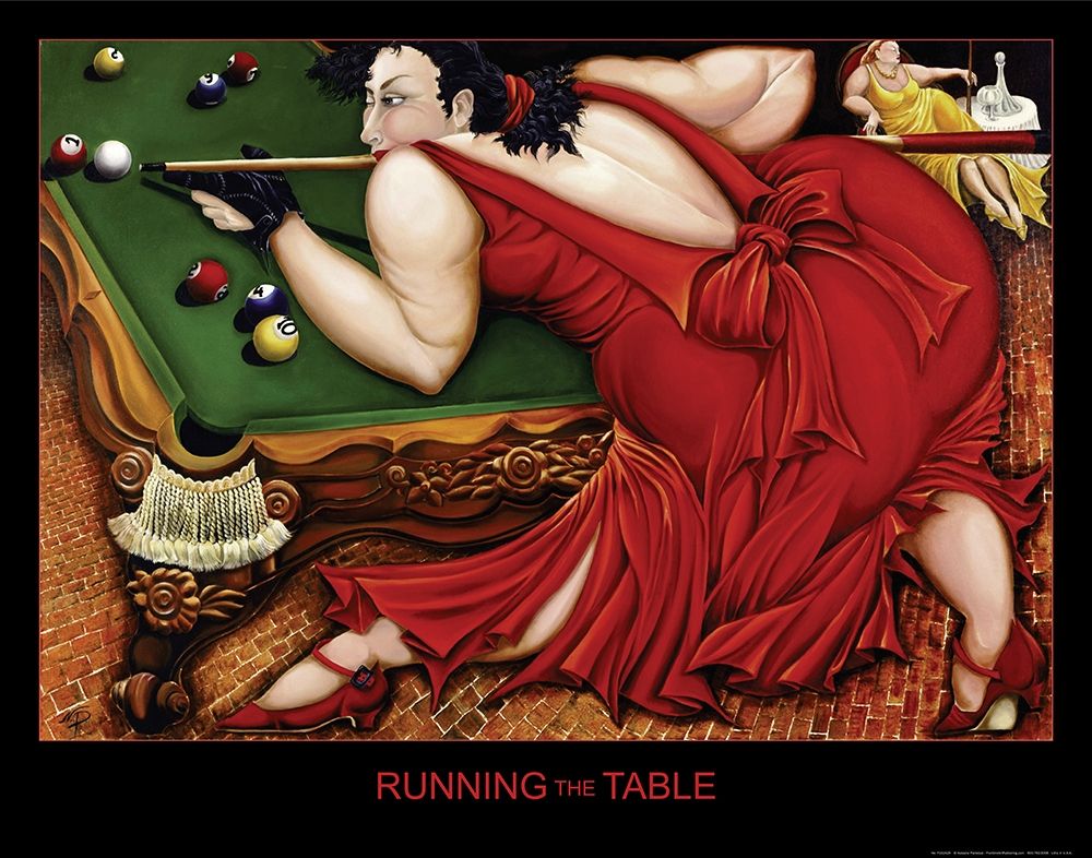 Running the Table - Billiards art print by Frontline for $57.95 CAD