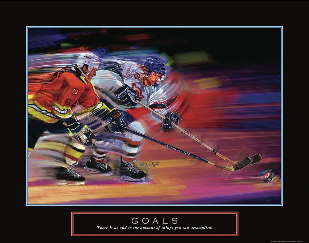 Goals - Hockey art print by Frontline for $57.95 CAD