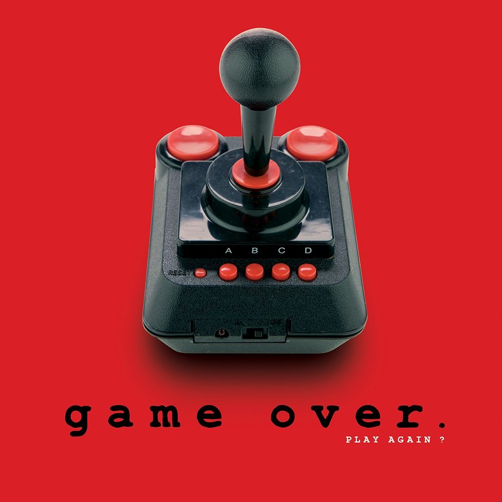 Game over art print by BRAUN Studio for $57.95 CAD